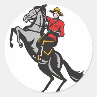 カナダの騎馬警察の馬 ラウンドシール