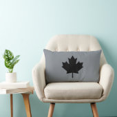 カナダの黒いカエデの葉のスタイル ランバークッション (椅子)