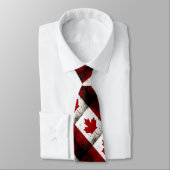 カナダの黒くグランジな旗 ネクタイ (タイ)