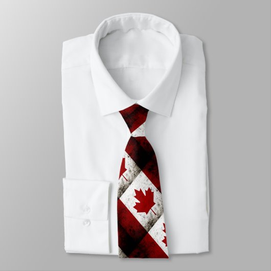 カナダの黒くグランジな旗 ネクタイ (タイ)