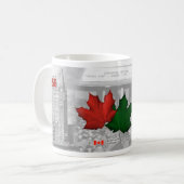 カナダの1956ハンガリーの改革及び避難者 コーヒーマグカップ (正面左)