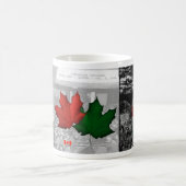 カナダの1956ハンガリーの改革及び避難者 コーヒーマグカップ (中央)