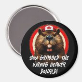 カナダの"間違ったビーバードナルド"トランプ マグネット (正面/裏面)