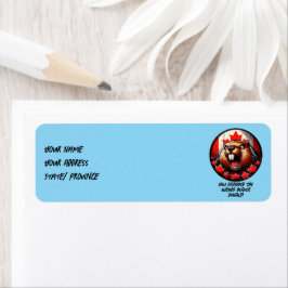 カナダの"間違ったビーバードナルド"トランプ ラベル