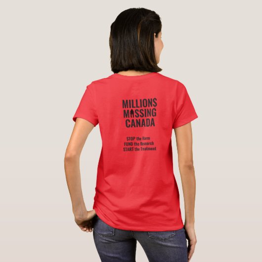 カナダの#canyouseeMEnowを恋しく思う何百万か。 Tシャツ (裏面フル)