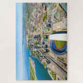 カナダのCNタワーからトロントの景色 ジグソーパズル (縦)