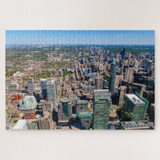 カナダのCNタワーからトロントの景色 ジグソーパズル (横)