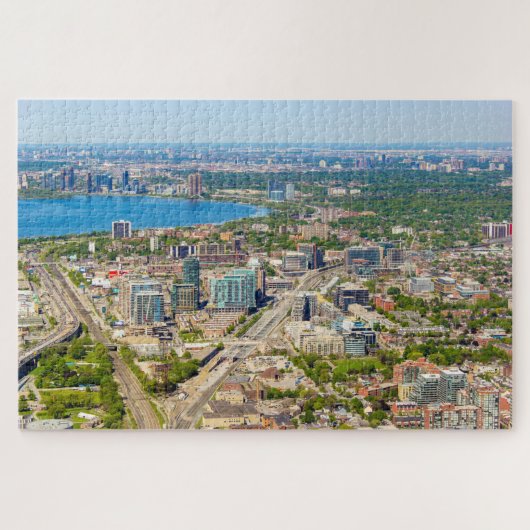 カナダのCNタワーからトロントの景色 ジグソーパズル (横)