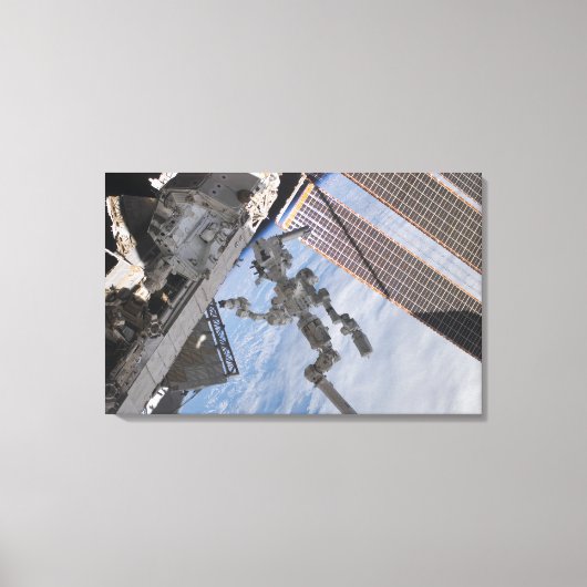 カナダのDextreロボットシステム2 キャンバスプリント (正面)