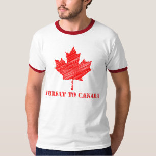 カナダのTシャツへの脅威 Tシャツ
