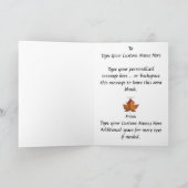 カナダはカナダのカエデの葉の挨拶状を梳きます カード (内部)