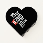 カナダはカナダ人で誇りを持ったは売れない ノートブック (裏面)