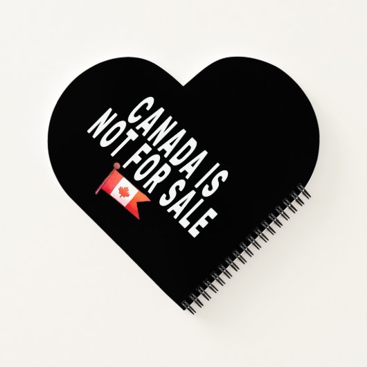 カナダはカナダ人で誇りを持ったは売れない ノートブック (裏面)