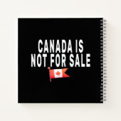 カナダはカナダ人で誇りを持ったは売れない ノートブック (裏面)