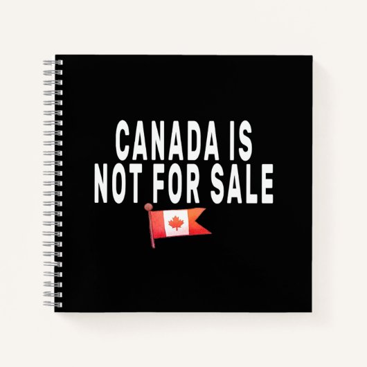 カナダはカナダ人で誇りを持ったは売れない ノートブック (正面)