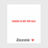 カナダはセールのミニマリスト赤タイポグラフィではない シール (シート)