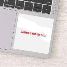 カナダはセールのミニマリスト赤タイポグラフィではない