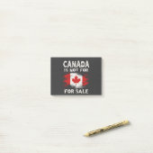 カナダはトランプ大統領の売り出しではない ポストイット (デスク上)