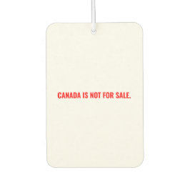 カナダはミニマリストの白い赤の文字 カーエアーフレッシュナー