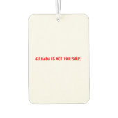 カナダはミニマリストの白い赤の文字 カーエアーフレッシュナー (裏面)