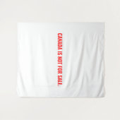 カナダはミニマリストの白い赤の文字 タペストリー (正面(横))