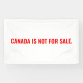 カナダはミニマリストの白い赤の文字 横断幕 (横)