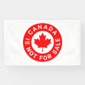 カナダはレッドメープルリーフタイポグラフィ 横断幕 (横)
