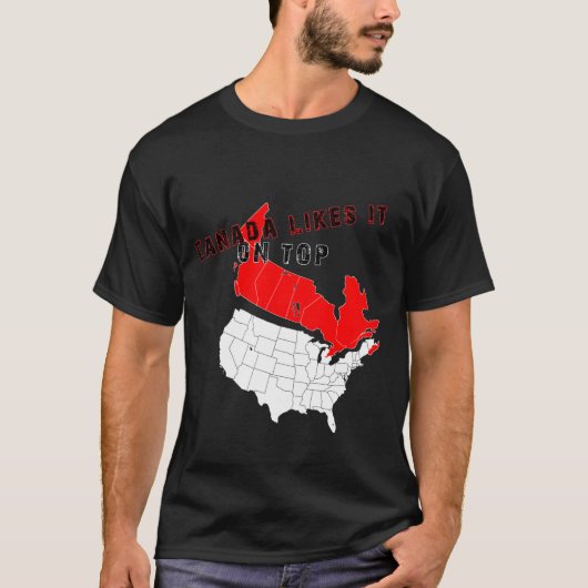カナダは上のそれを好みます Tシャツ (正面)