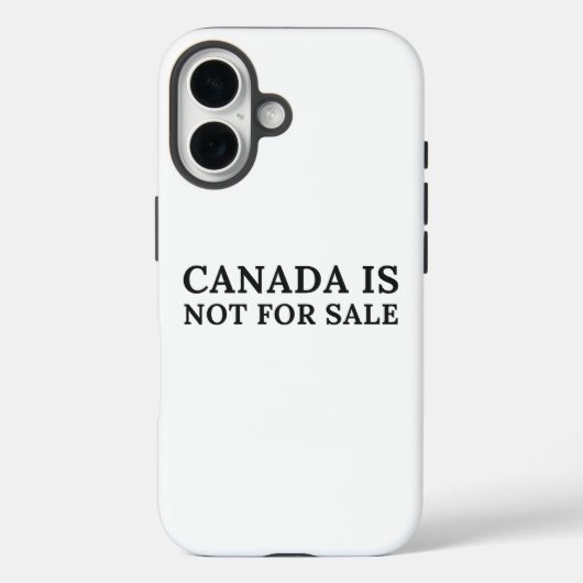 カナダは売り物ではない – 政治的メッセージ Case-Mate iPhoneケース (裏面)