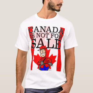 カナダは売り物ではない Tシャツ