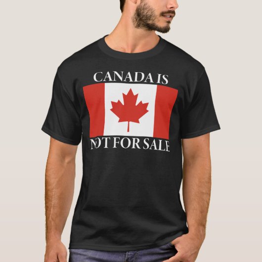 カナダは売り物ではない Tシャツ (正面)
