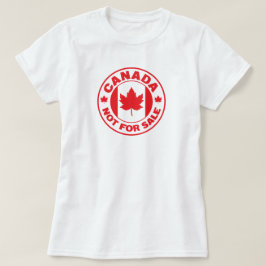 カナダは売り物ではない Tシャツ
