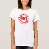 カナダは売り物ではない Tシャツ (正面)