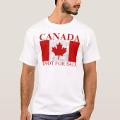 カナダは売り物ではない Tシャツ (正面)