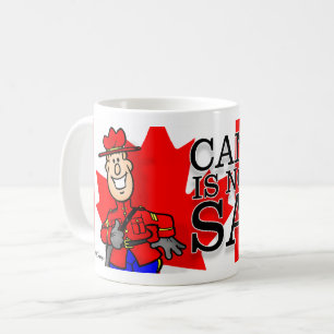 カナダは売り物のマグカップではない コーヒーマグカップ