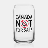 カナダは米国の愛国心に売り込まれていない誇りを持った ガラス缶 (裏面)