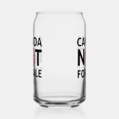 カナダは米国の愛国心に売り込まれていない誇りを持った ガラス缶 (右)