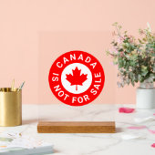 カナダは販売されていないタイポグラフィ赤楓の葉 アクリルサイン (ウェディング)