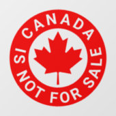 カナダは販売されていないタイポグラフィ赤楓の葉 ウィンドウサイン (シート)