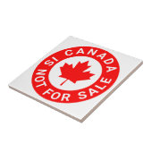 カナダは販売されていないタイポグラフィ赤楓の葉 タイル (側面)