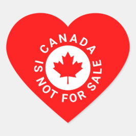 カナダは販売されていないタイポグラフィ赤楓の葉 ハートシール