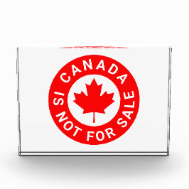 カナダは販売されていないタイポグラフィ赤楓の葉 フォトブロック