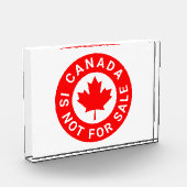 カナダは販売されていないタイポグラフィ赤楓の葉 フォトブロック (左)