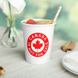 カナダは販売されていないタイポグラフィ赤楓の葉 紙コップ