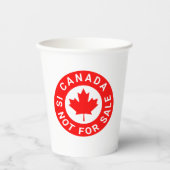 カナダは販売されていないタイポグラフィ赤楓の葉 紙コップ (正面)