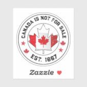 カナダは販売されていないEst 1867カナダ国旗 シール (シート)