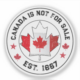 カナダは販売されていないEst 1867カナダ国旗 シール