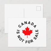 カナダは赤カエデの葉の販売カスタム文字ではない ポストカード (正面/裏面)