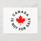 カナダは赤カエデの葉の販売カスタム文字ではない ポストカード (正面)