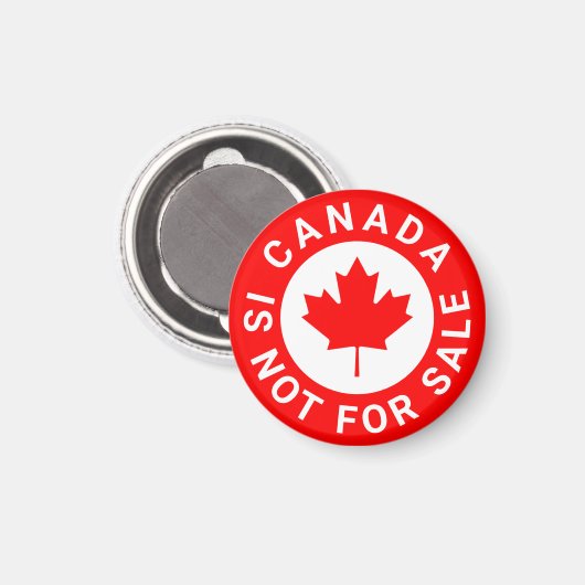 カナダは赤カエデの葉の販売カスタム文字ではない マグネット (正面/裏面)